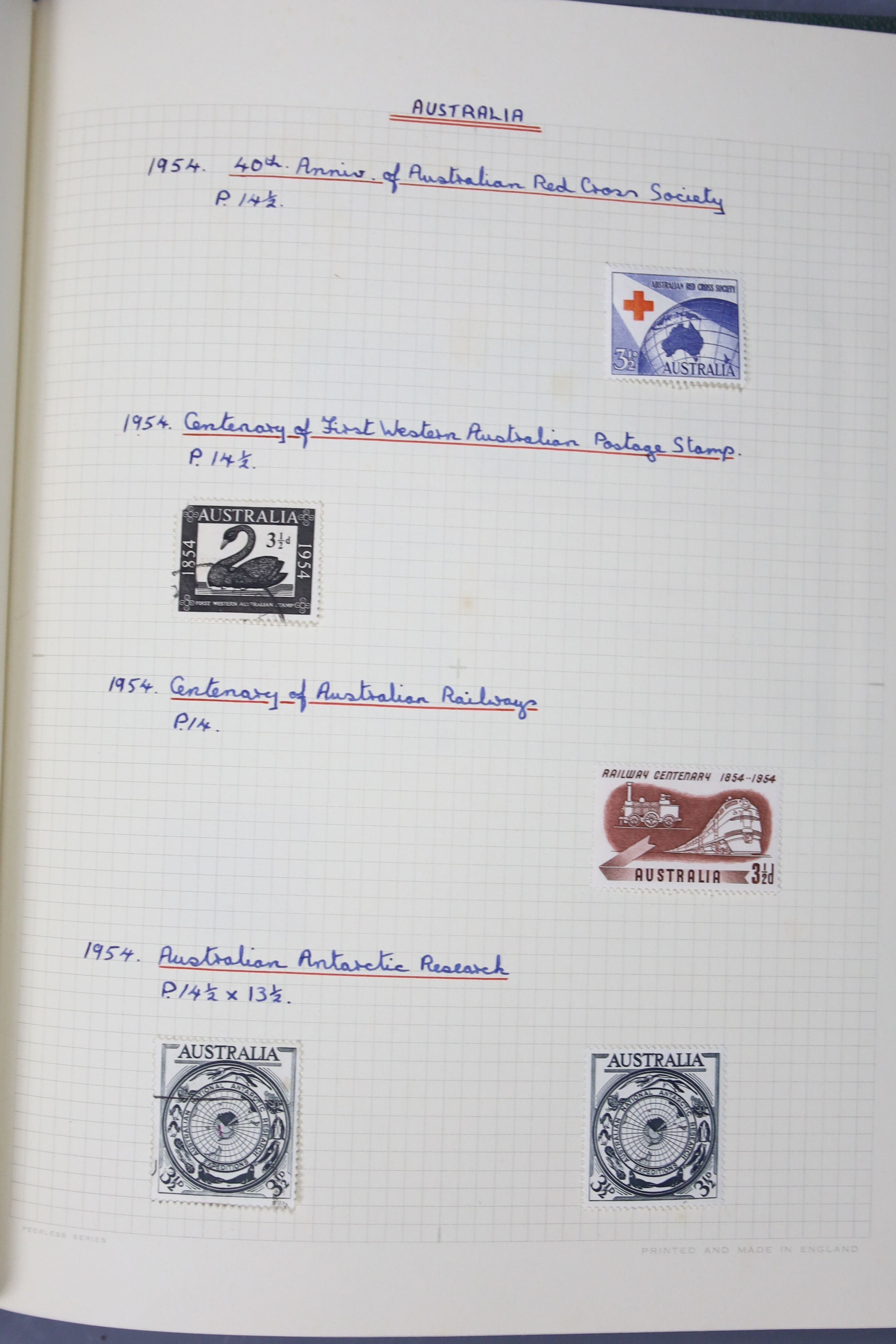 Norway stamp collection in three albums from 1855–1980, mint and used and two further albums various themes (five)
